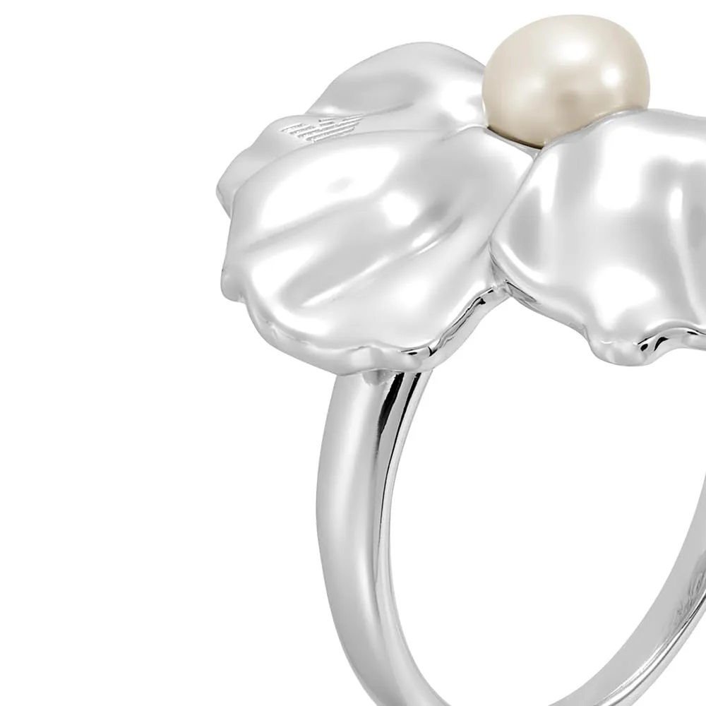 Emporio Armani EGS33450408 Anello Donna Argento Perla