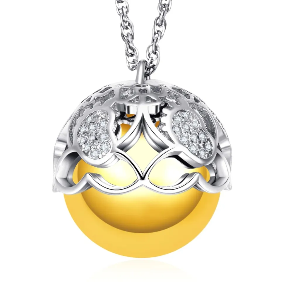Dada Gioielli collana chiama angeli argento oro piedino