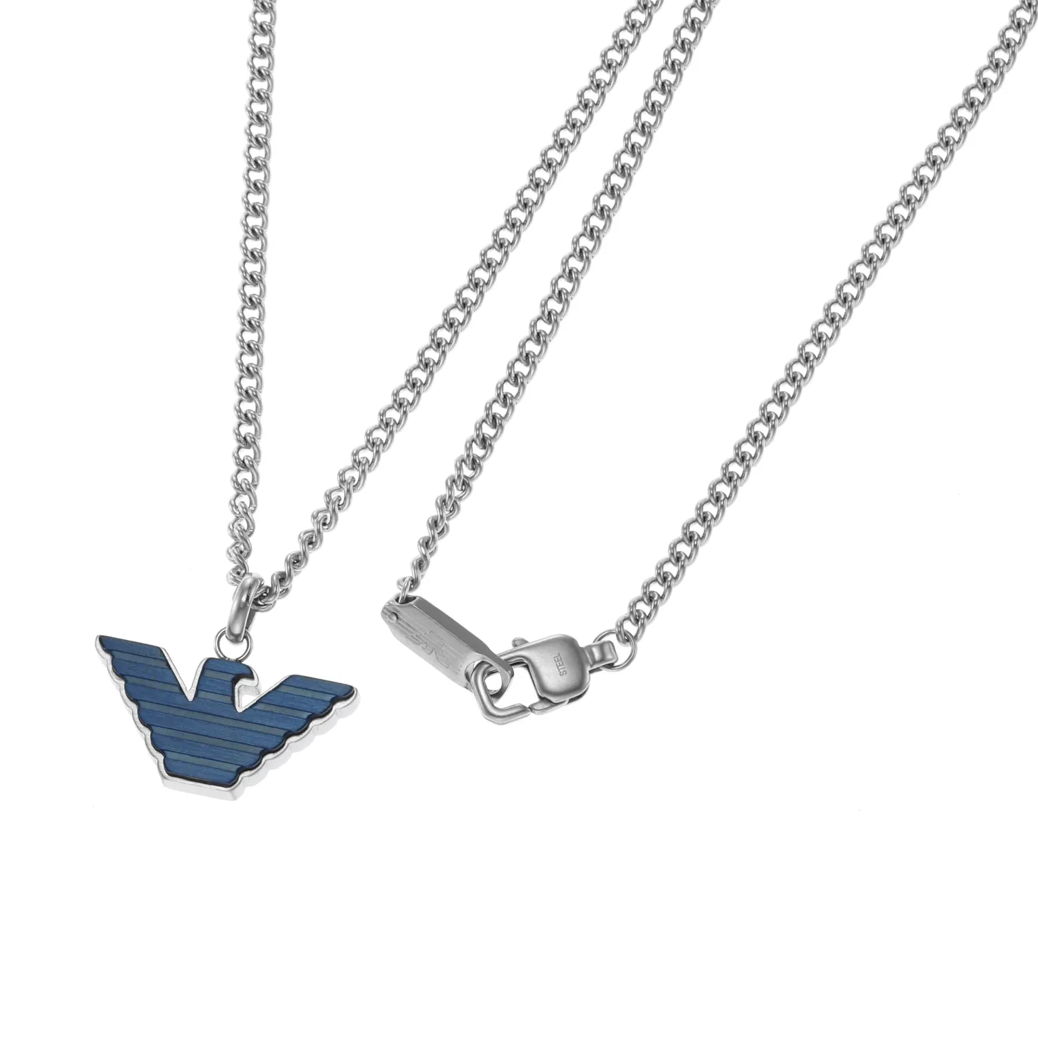 Emporio Armani Essential Collana Uomo EGS2909040 Aquila Blu Acciaio
