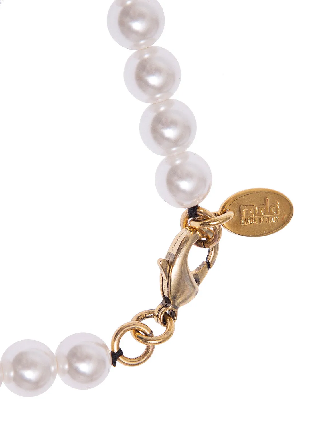 Rada Collana Perle Girocollo con Goccia e Drappeggio
