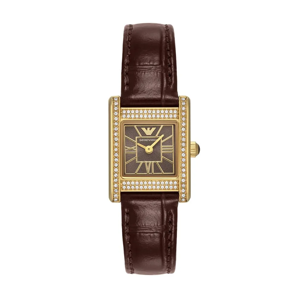 Emporio Armani Orologio Donna Borgogna Oro Rosa 26mm