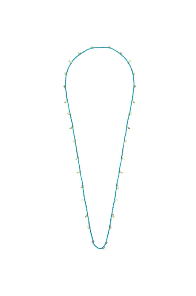 House of Tuhina Rimjhim collana blu acqua intrecciata