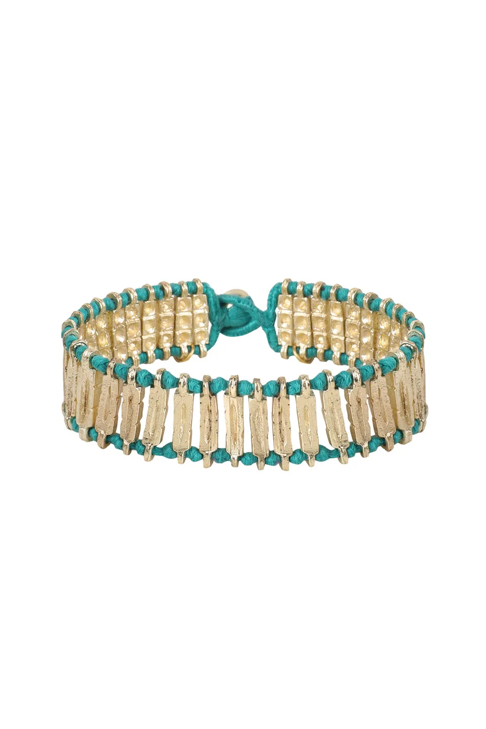 House of Tuhina Nabila 3 Stone bracciale pietre corallo