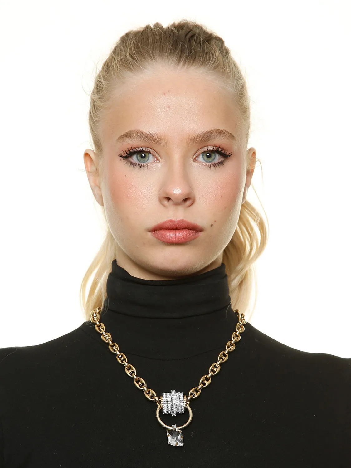 Rada Cilindro Gioiello collana oro antico cristallo