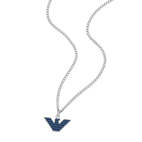 Emporio Armani Essential Collana Uomo EGS2909040 Aquila Blu Acciaio