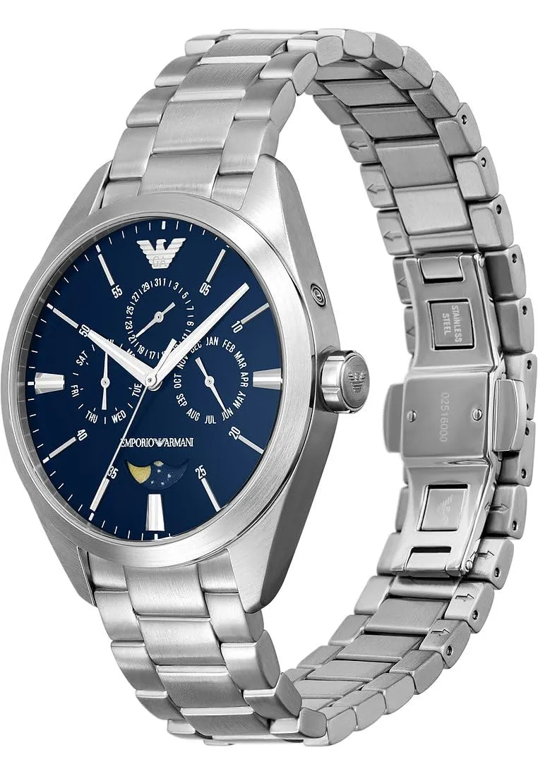 Emporio Armani AR11553 Orologio Uomo 43mm Acciaio Blu Luna