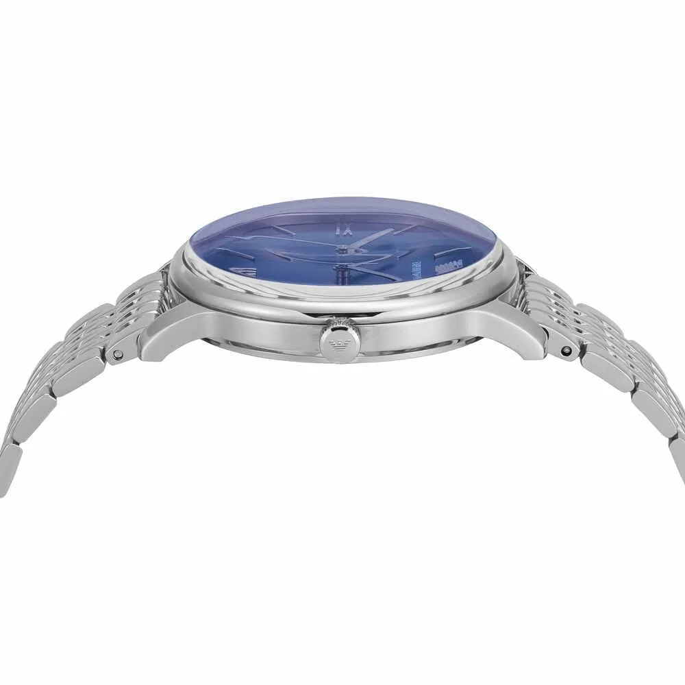 Emporio Armani Orologio Analogico Blu Argento