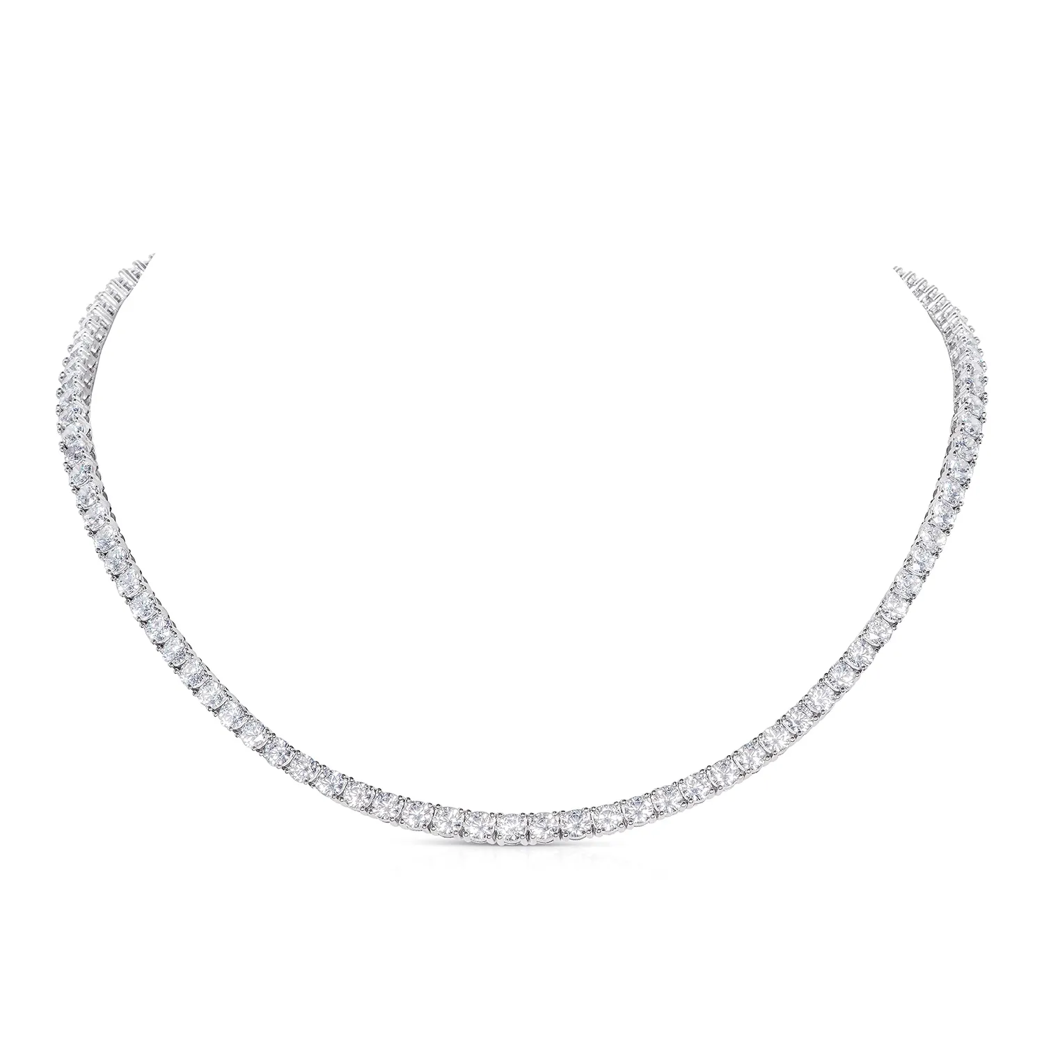 Diamond Treats Collana Tennis Argento 925 Zirconia 3mm Donna