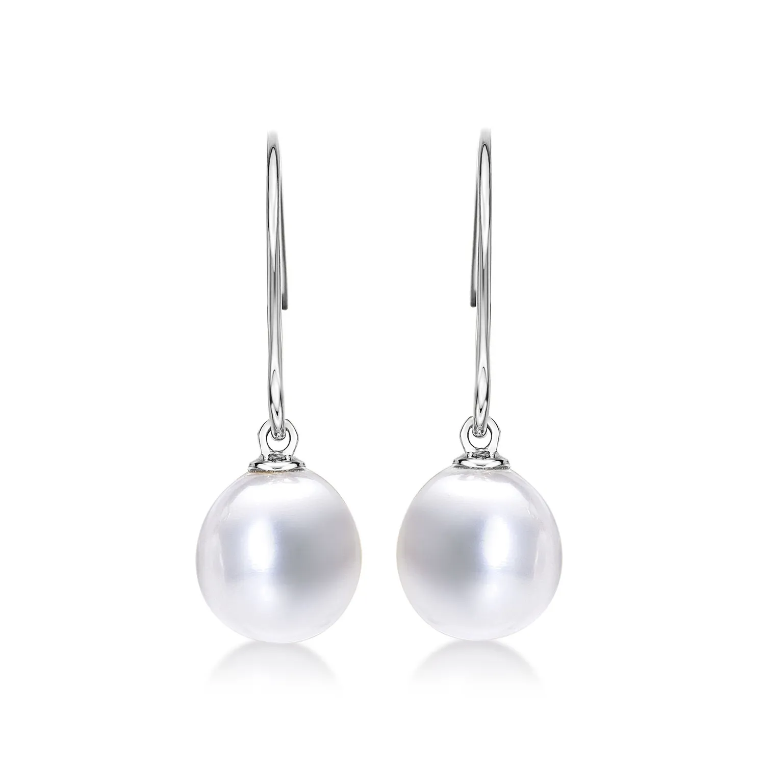 Diamond Treats Orecchini Pendenti Perle Oro Giallo 9Kt