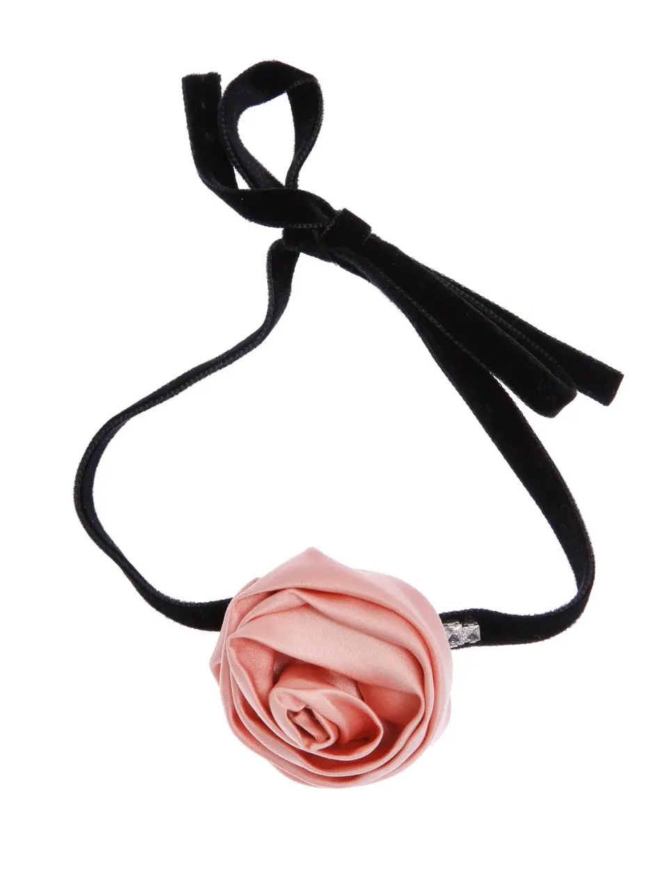 Rada Choker Rosa Satin collana girocollo rosa velluto