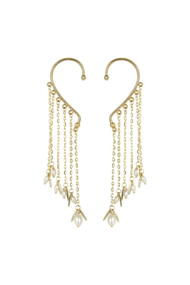 House of Tuhina Anaya Orecchino Ear Cuff Fatto a Mano