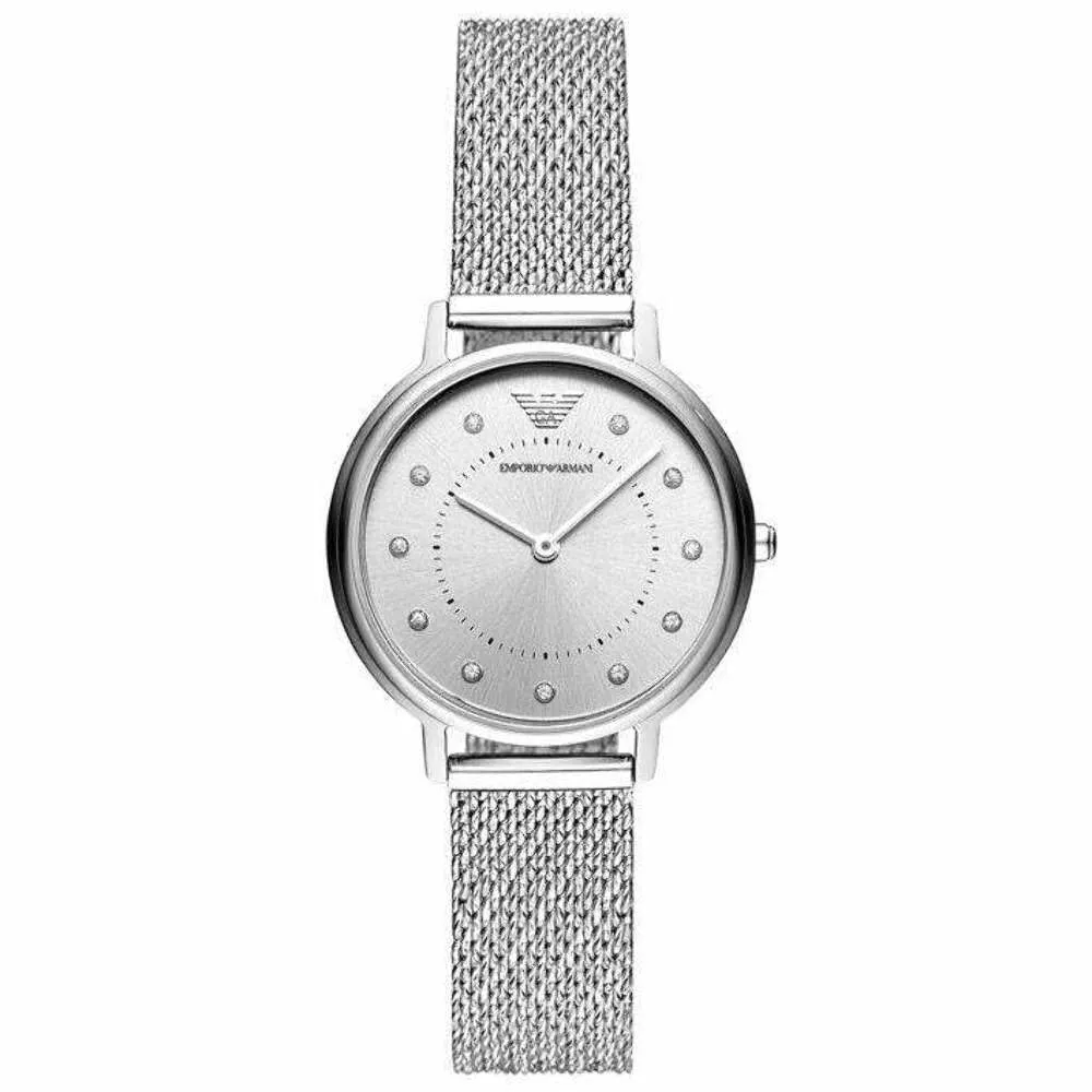 Emporio Armani Orologio Donna Argento Rosa Chiaro