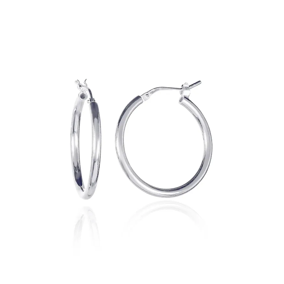 Diamond Treats Orecchini Cerchio Argento 925 20 mm