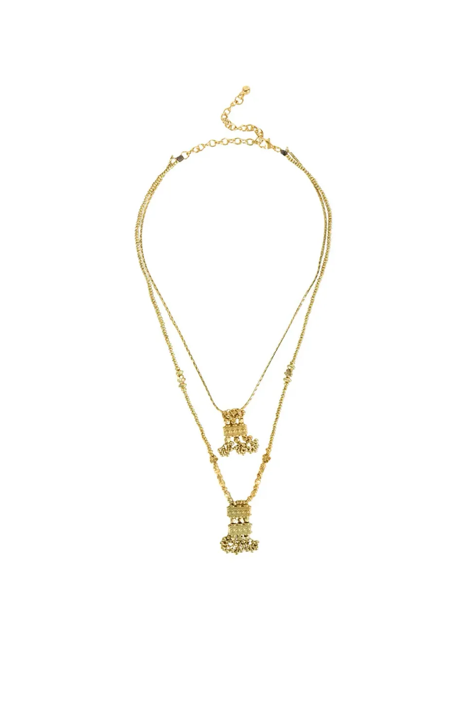 House of Tuhina Mahira Neckstring collana oro sole fatto a mano