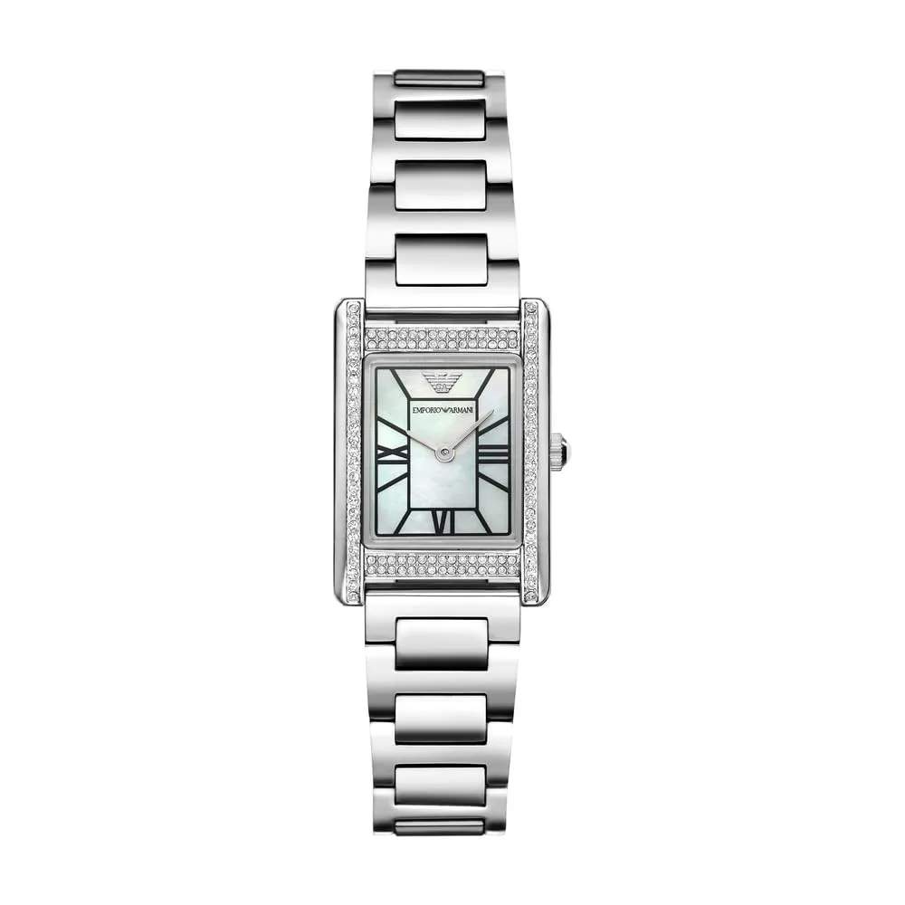 Emporio Armani orologio donna argento oro rosa quarzo