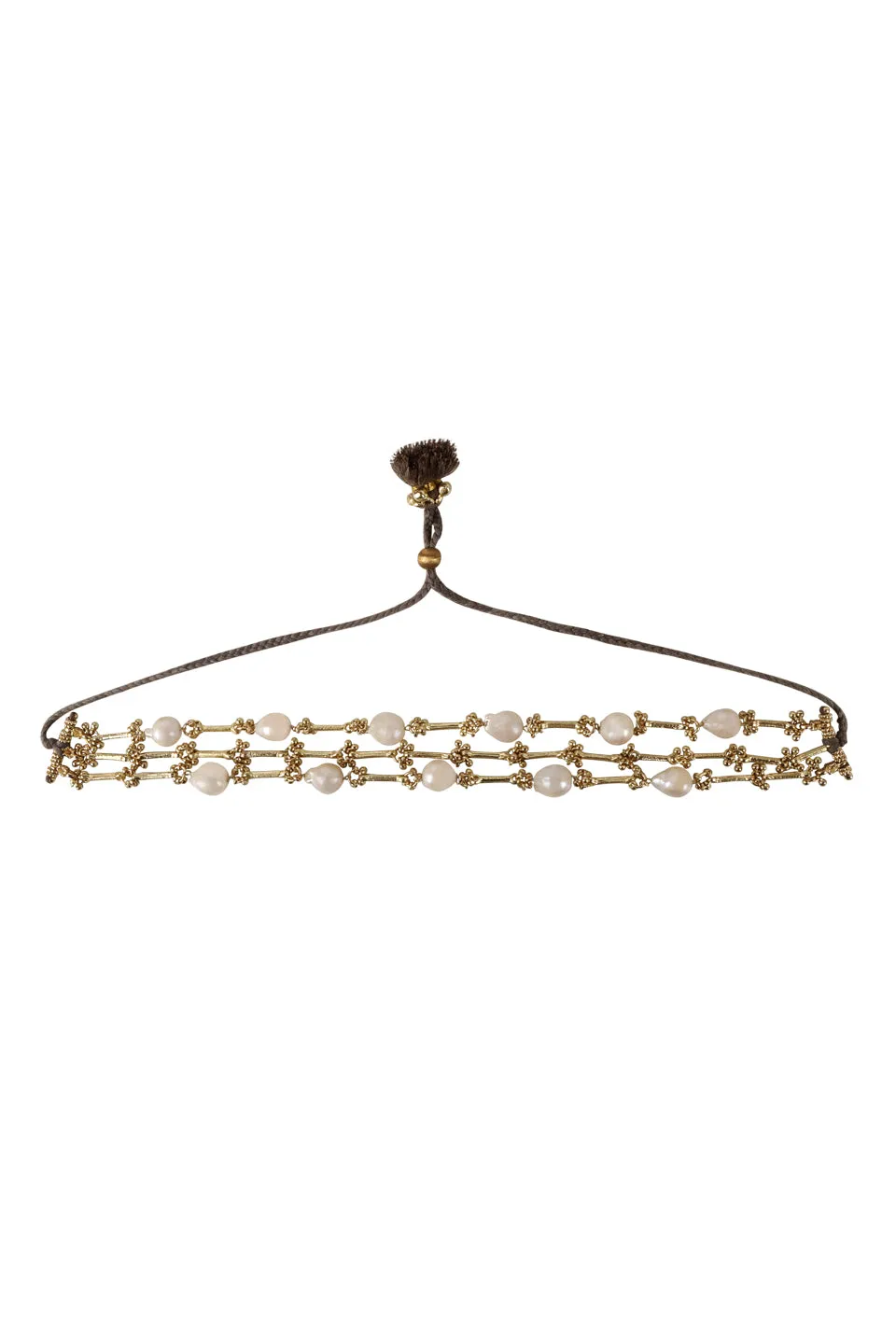 House of Tuhina Baisa Uma collana oro elegante