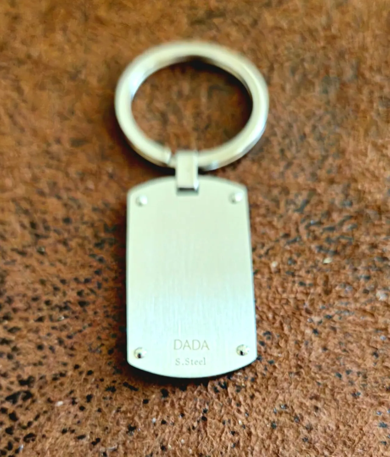 Dada Gioielli Piastrina Militare portachiavi acciaio argento