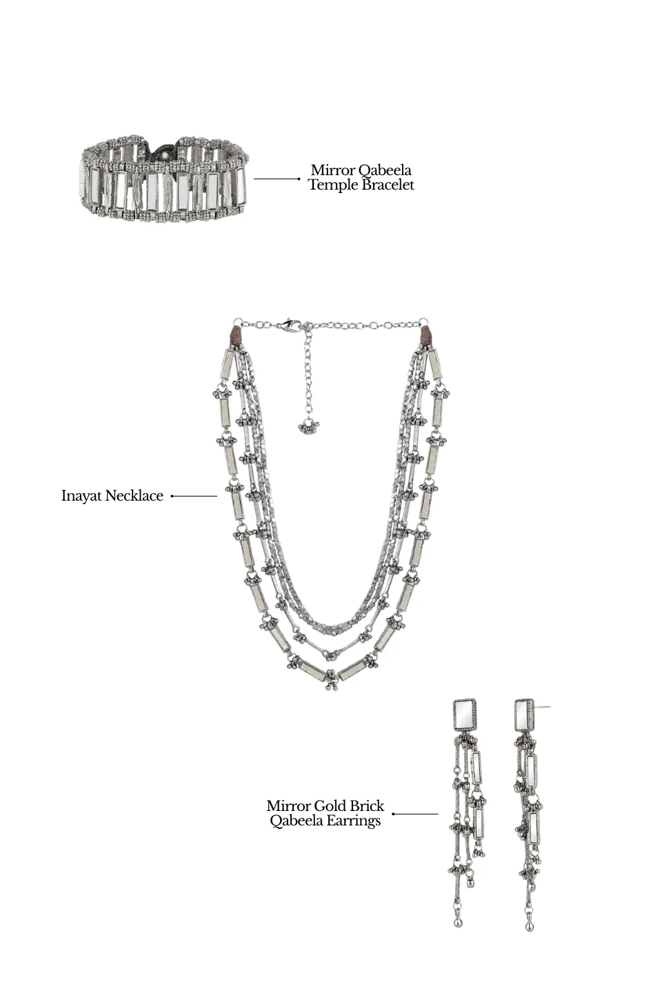 House of Tuhina Collector's Edit Look 1 set gioielli oro 5 pezzi