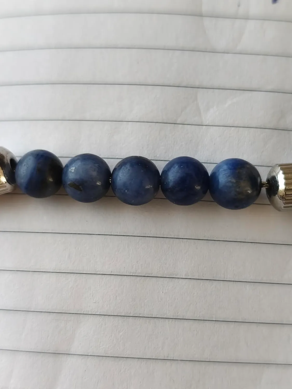 Dada Gioielli Bracciale Uomo Sodalite Pietra Naturale 6mm