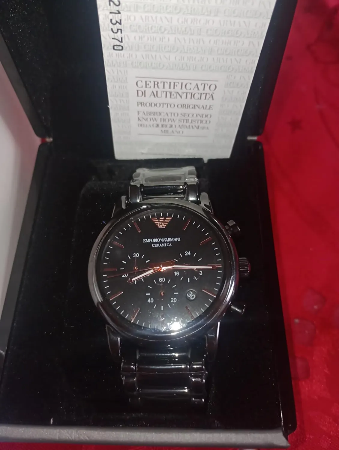 Emporio Armani World Explorer orologio nero grigio