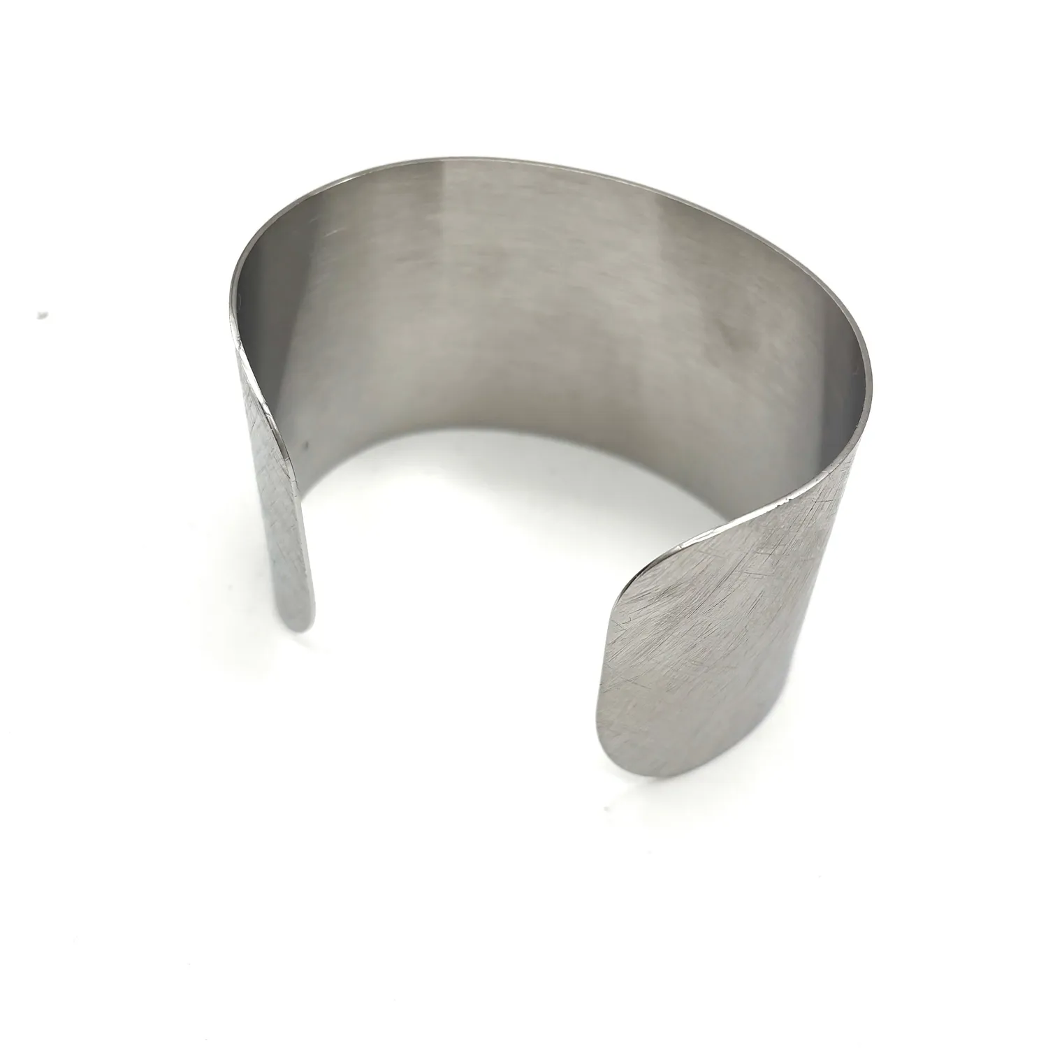 Ornamenta Croce bracciale fascia rigido argentato regolabile