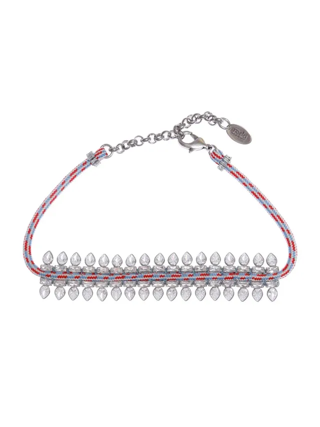 Rada Choker tubolare colorato cristallo goccia