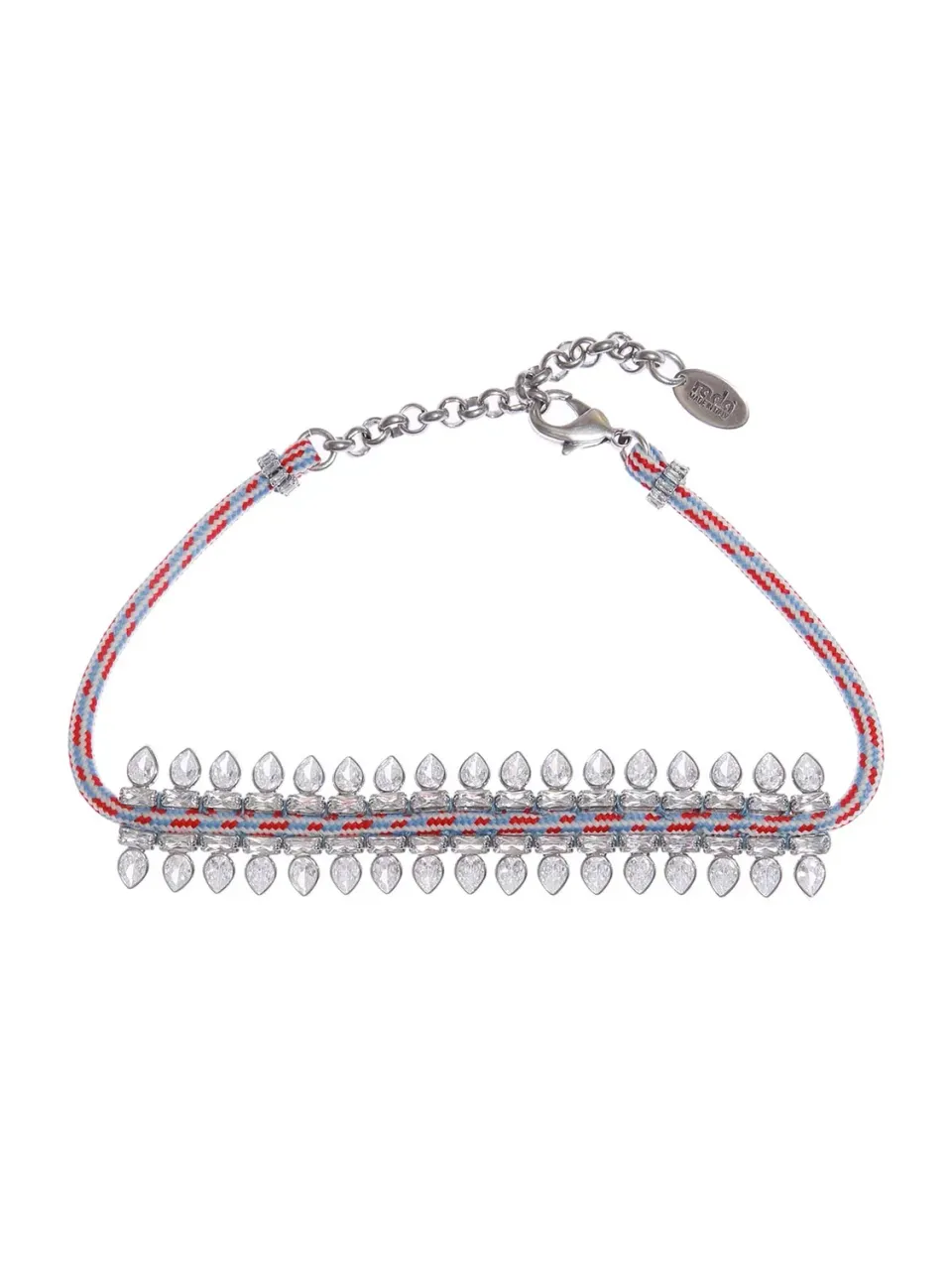 Rada Choker tubolare colorato cristallo goccia