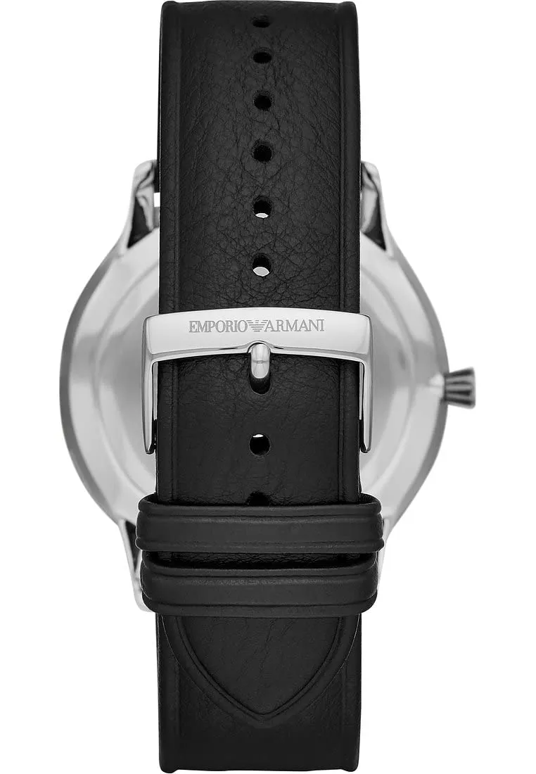 Emporio Armani Orologio Quarzo Nero Argento Uomo