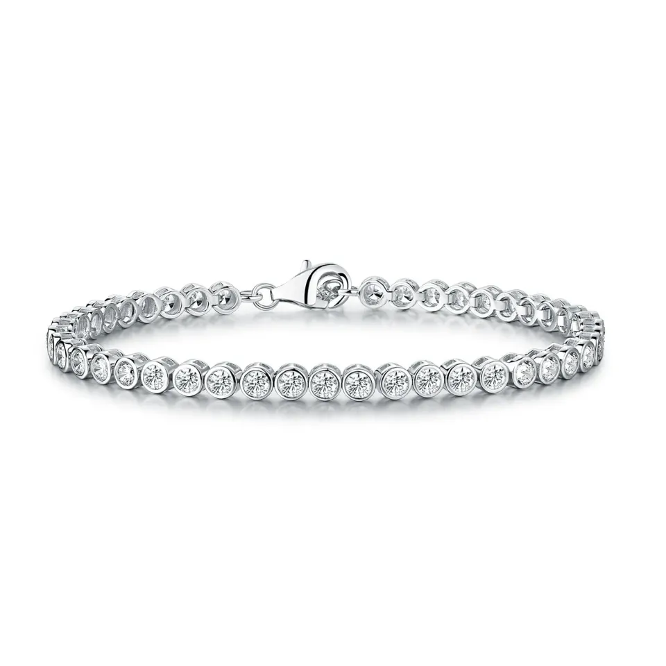 Diamond Treats Bracciale Tennis Argento 925 19 cm Zirconi 3 mm