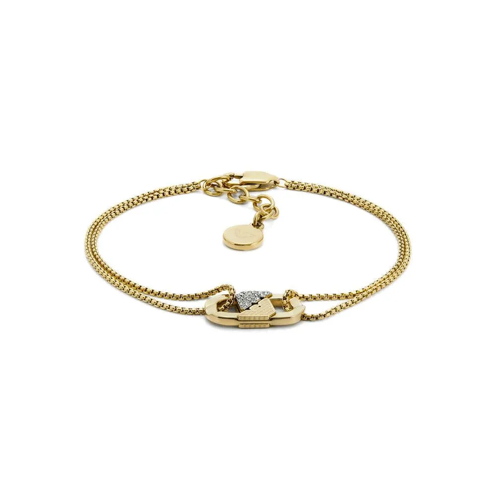 Emporio Armani Bracciale Oro Verde Perla 16+3 cm