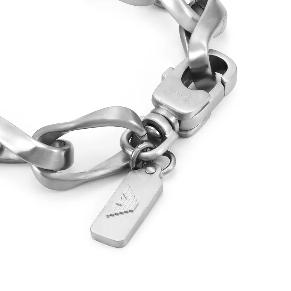 Emporio Armani EGS3302040 Bracciale Uomo Argento Catena