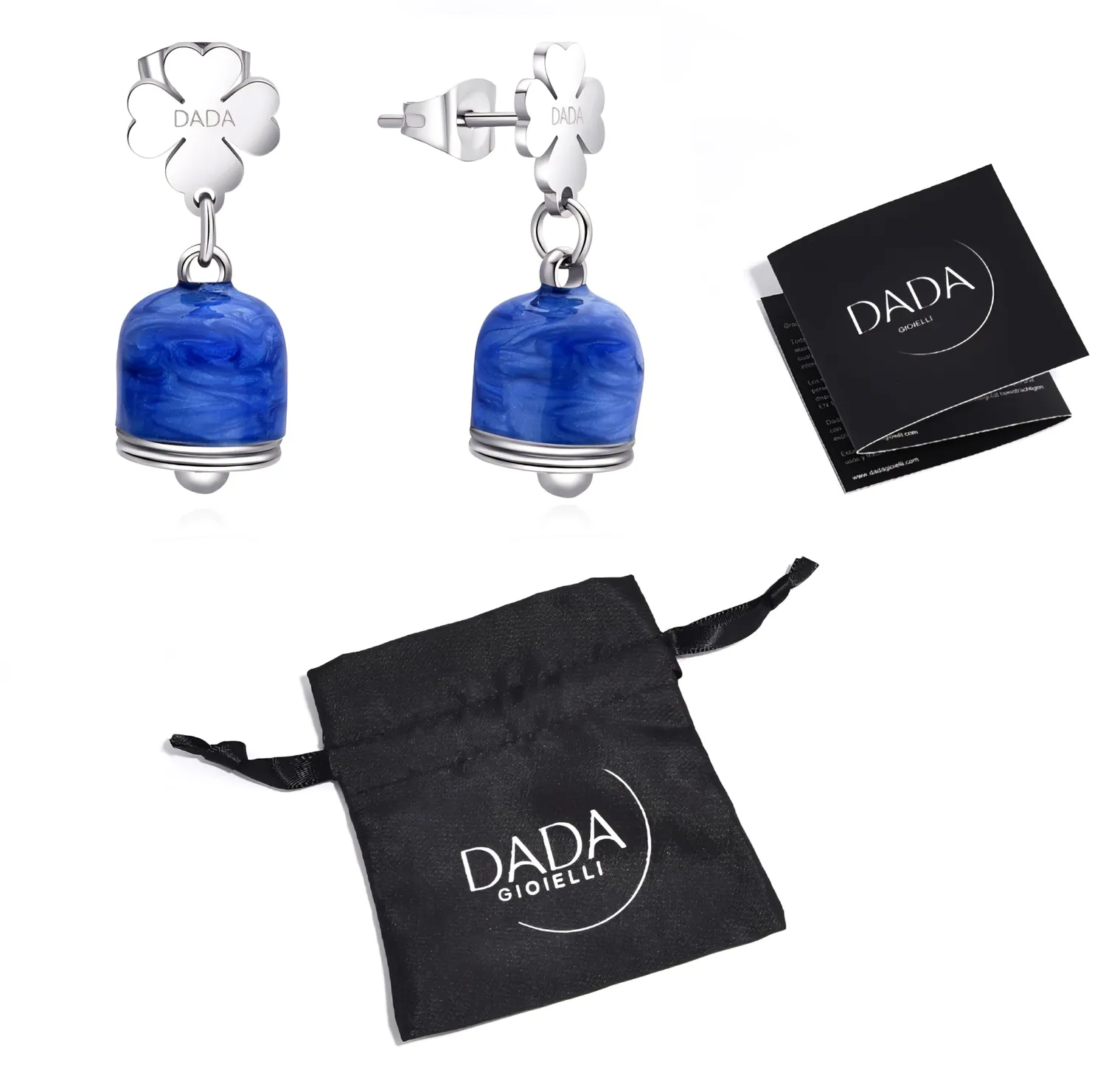Dada Gioielli Campanella Capri Orecchini Blu Perlato Perle