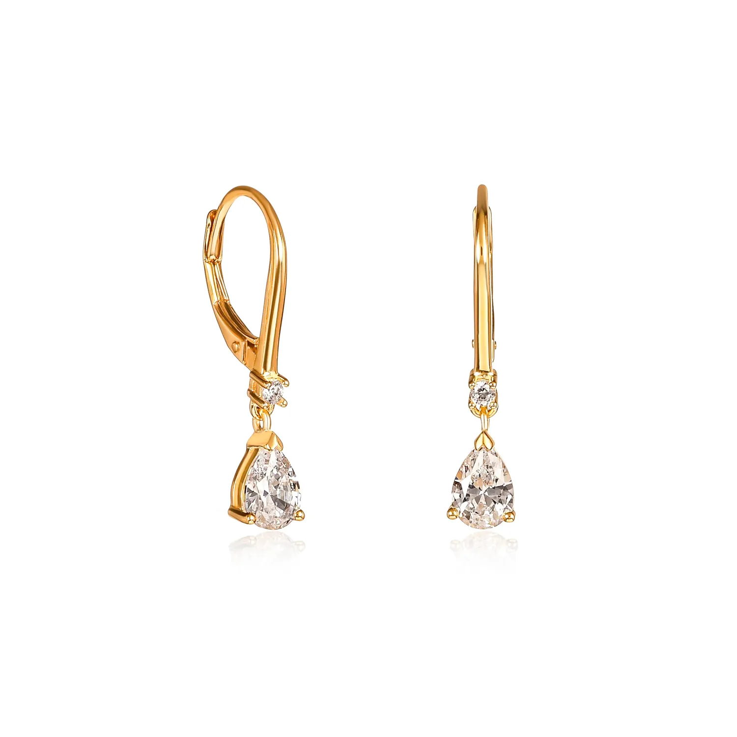 Diamond Treats orecchini pendenti oro pietra rossa donna