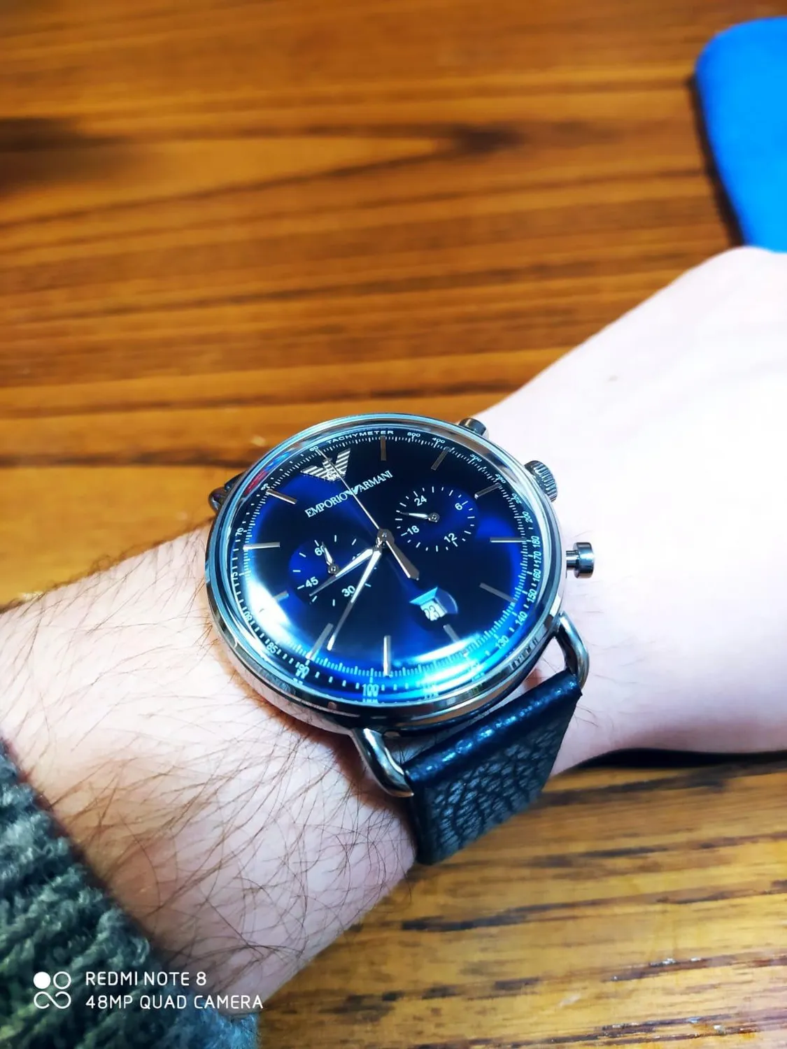 Emporio Armani orologio uomo carbone e nero