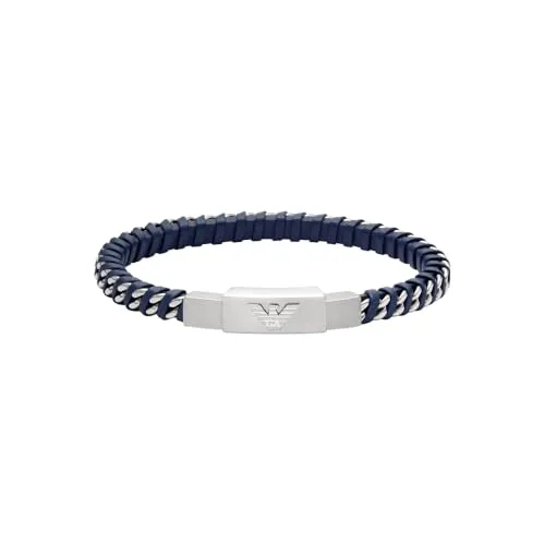 Emporio Armani EGS3319040 Bracciale Uomo Acciaio Blu Navy