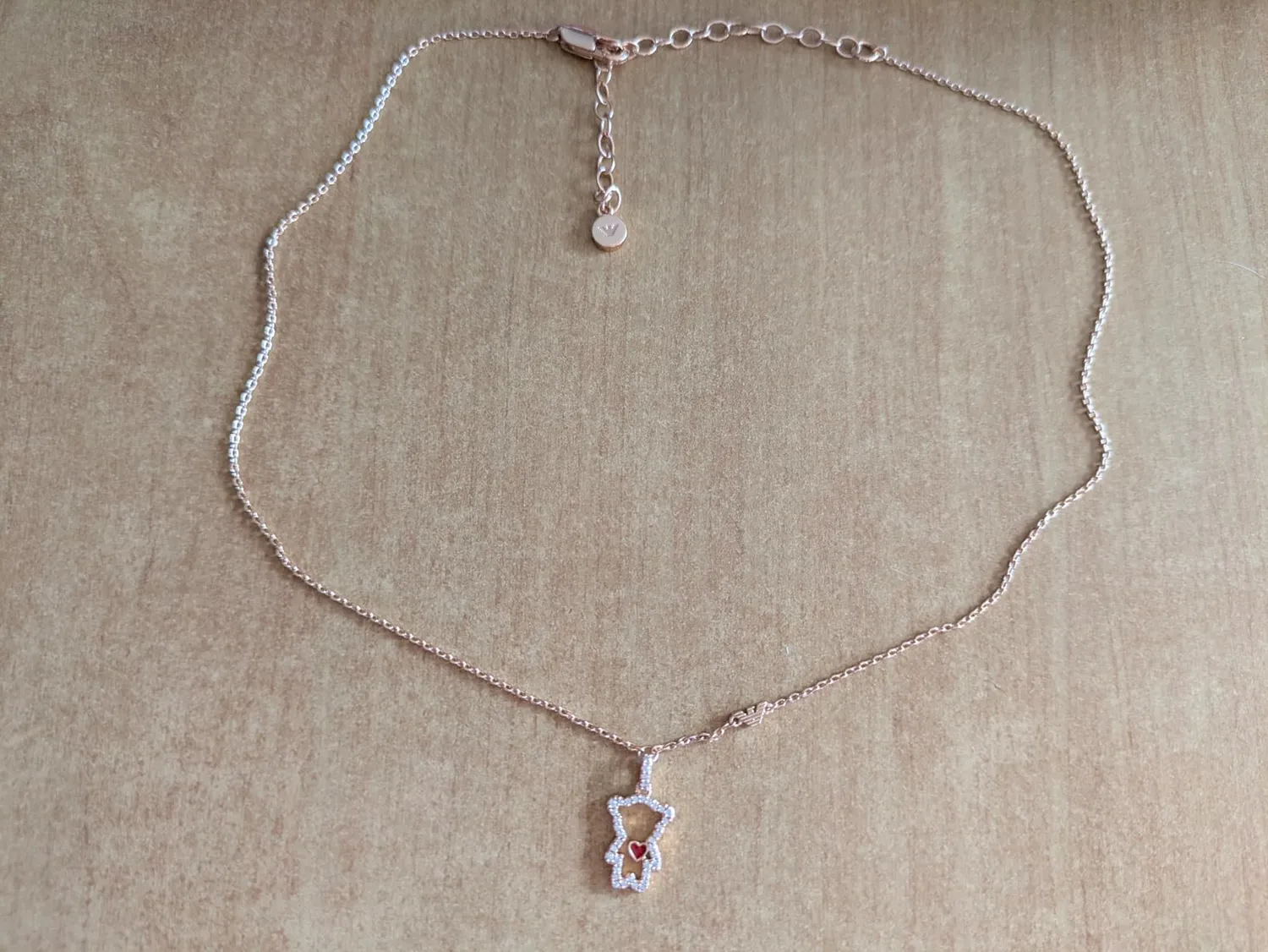 Emporio Armani Collana Donna Oro Nero Lucido Ottone