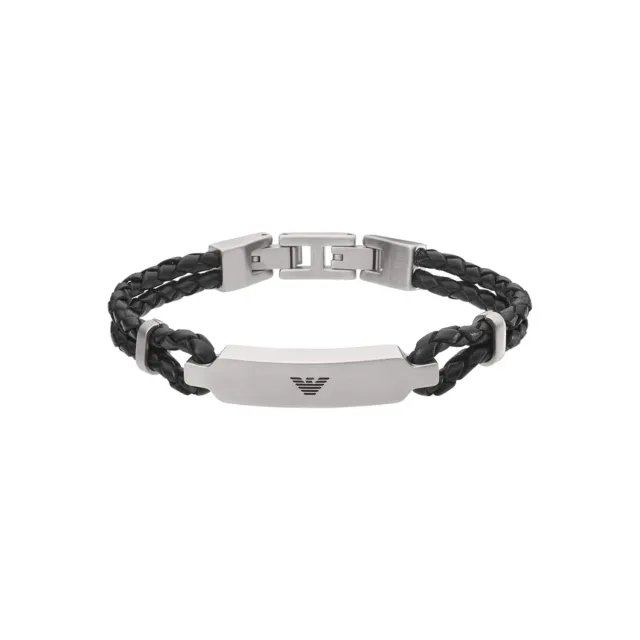 Emporio Armani EGS2719040 Bracciale Uomo Acciaio Argento 185 mm