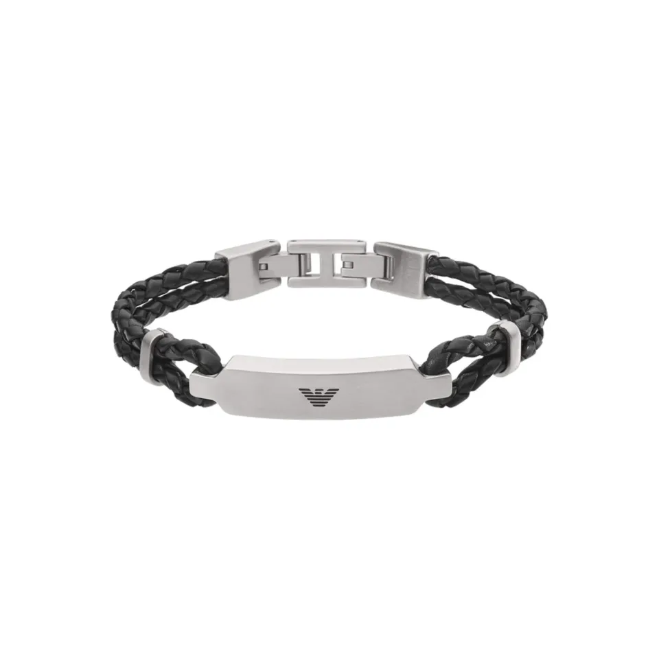 Emporio Armani EGS2719040 Bracciale Uomo Acciaio Argento 185 mm