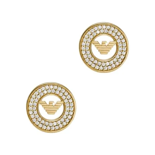Emporio Armani orecchini donna oro tenue perno argento