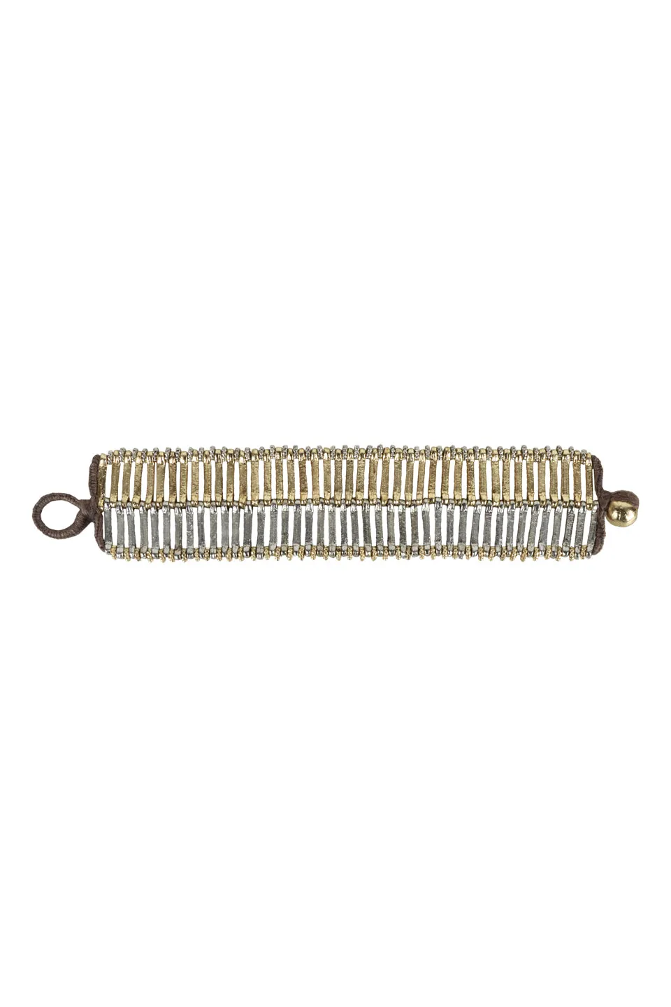 House of Tuhina Kambodini bracciale Moon Gold fatto a mano