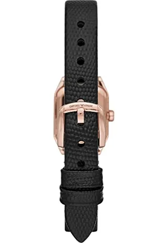 Emporio Armani Orologio Donna 22mm Nero Oro Rosa Quarzo