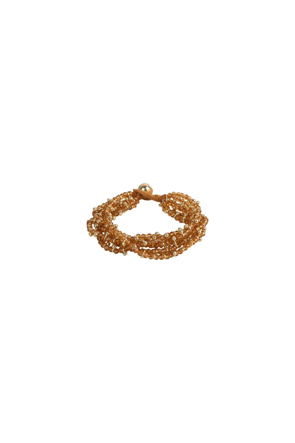 House of Tuhina Vilasini bracciale Trajva nero oro misura unica