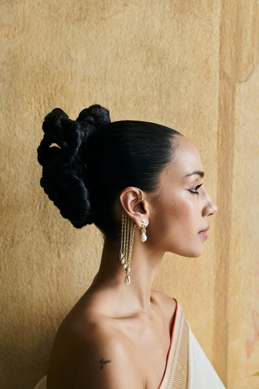 House of Tuhina Anaya Orecchino Ear Cuff Fatto a Mano