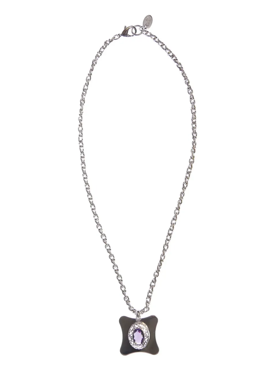 Rada Collana Argento Viola con Pietra Ovale