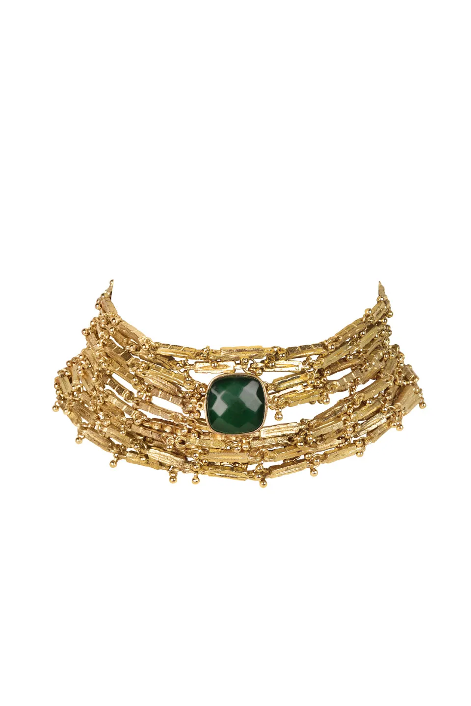House of Tuhina Gaya Collana Baisa Gold classica
