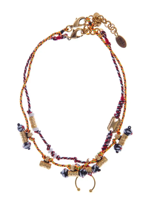 Rada Set Due Collane Cordoncino Multicolore