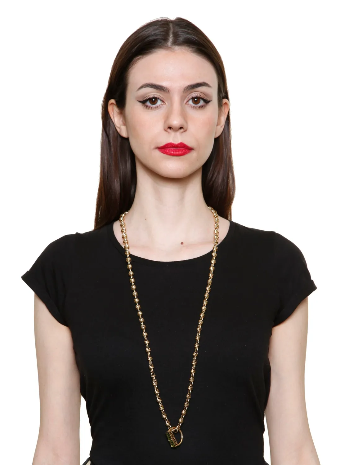 Rada Collana con Anello Verde e Pietra