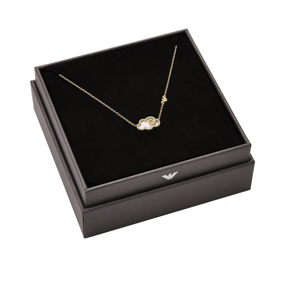 Emporio Armani Jewels Collana Ottone Oro Rosa Donna Moschettone