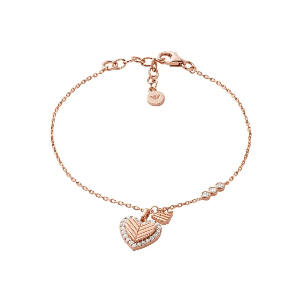 Emporio Armani EG3571221 Bracciale Verde Oro Rosa