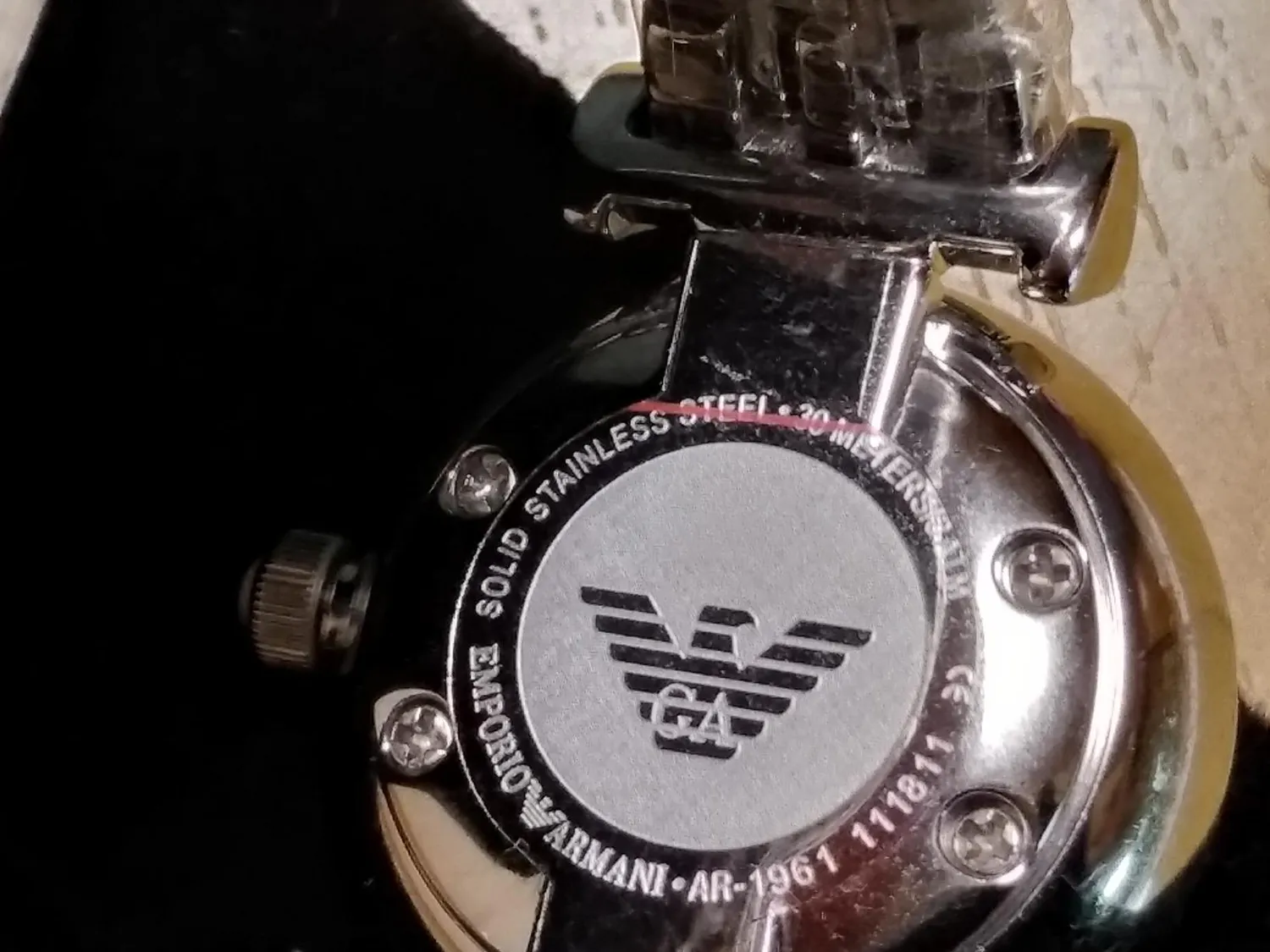 Emporio Armani orologio donna argento e bianco madreperla